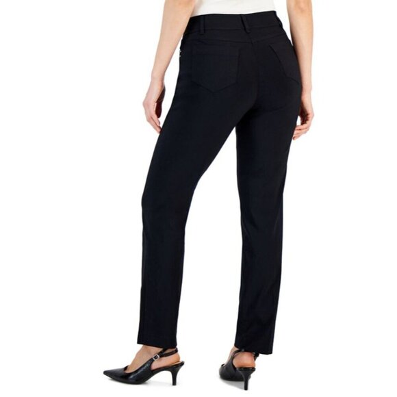 JM Collection Petite Tummy-Control Curvy Fit Black Dress Pants NWT - Picture 3 of 8